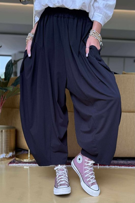 The Edit Sia Pant Black